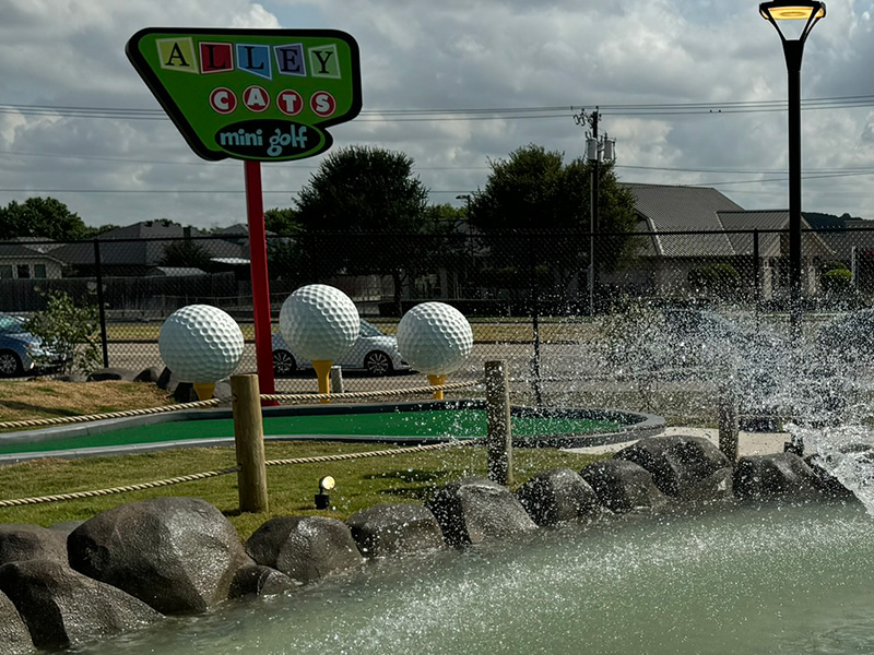 Alley Cats miniature golf course